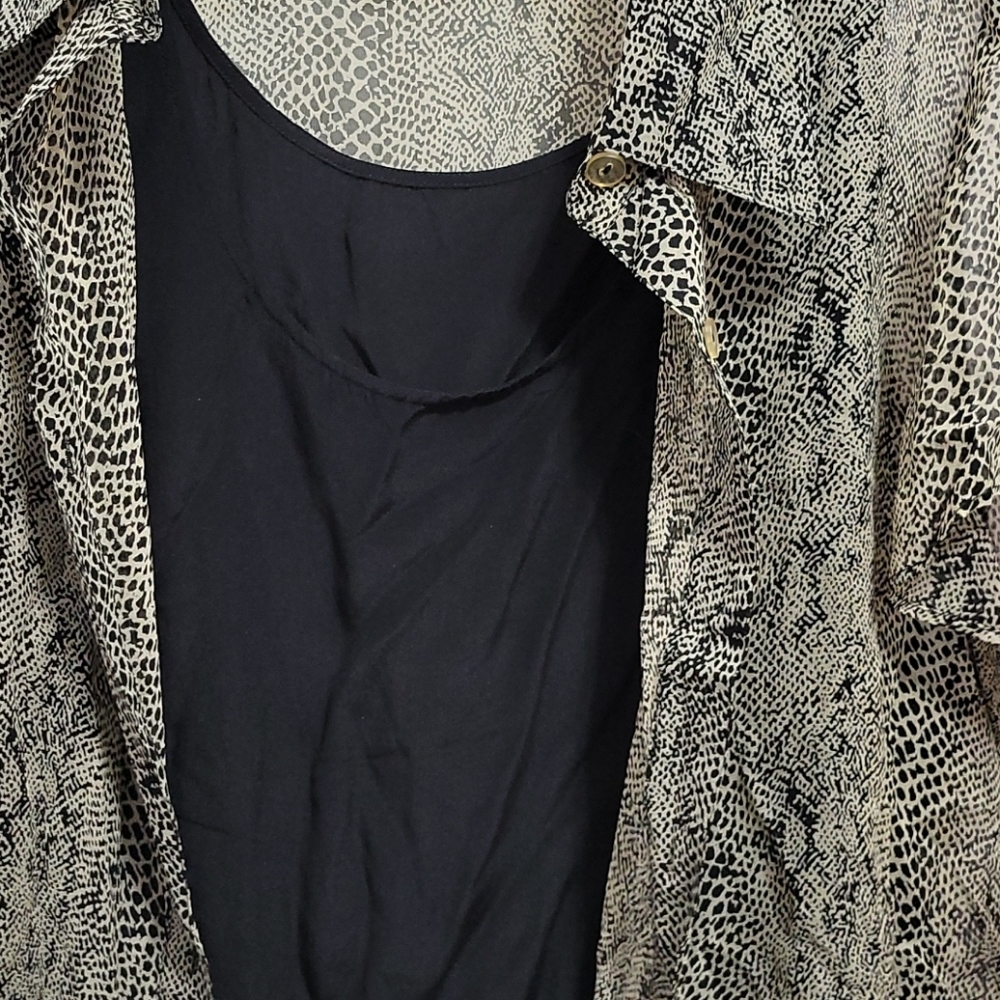 Button-Down Sheer Blouse - image 5